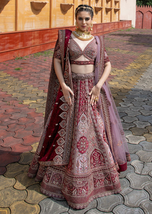 Ruby Ember  Lehenga set