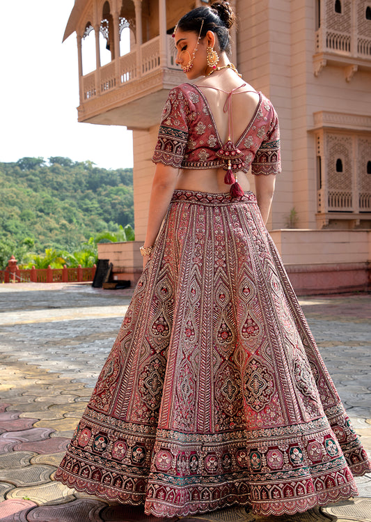 Pink Passion Petal  Lehenga set