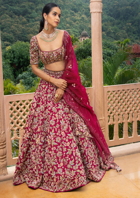 Cherry Blossom Lehenga set