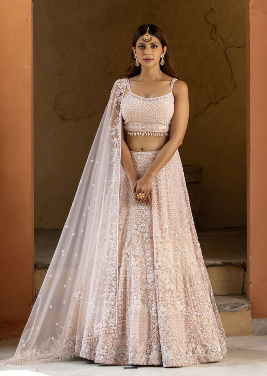 Baby Pink Lehenga Choli Set