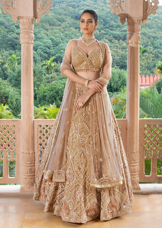 Champagne Charm Lehenga set