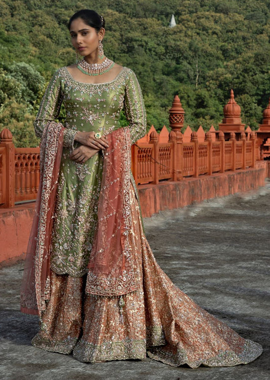 Jade glam Kurta Lehenga set