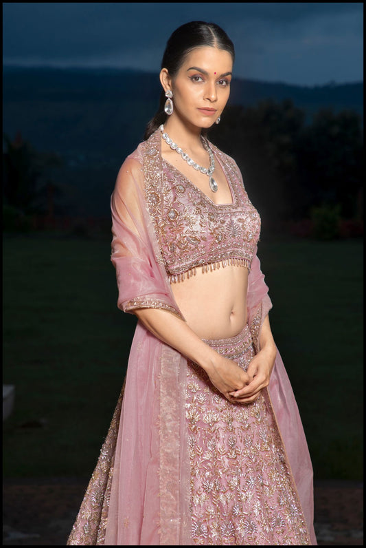 Opulent Orchid Lehenga set