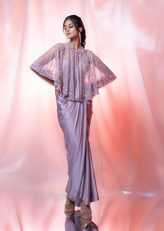 Baby Pink Morror Work Lehenga