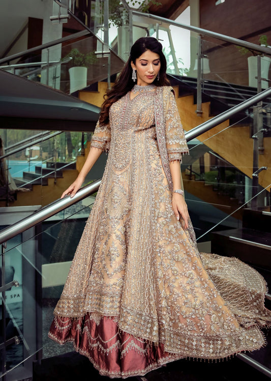 Sunset Dusk Anarkali Lehenga Set