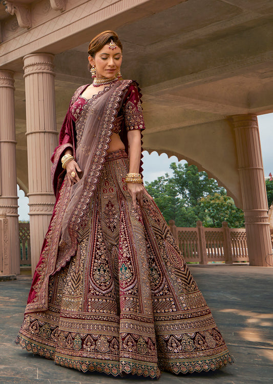 Mahogany Magic  Lehenga set