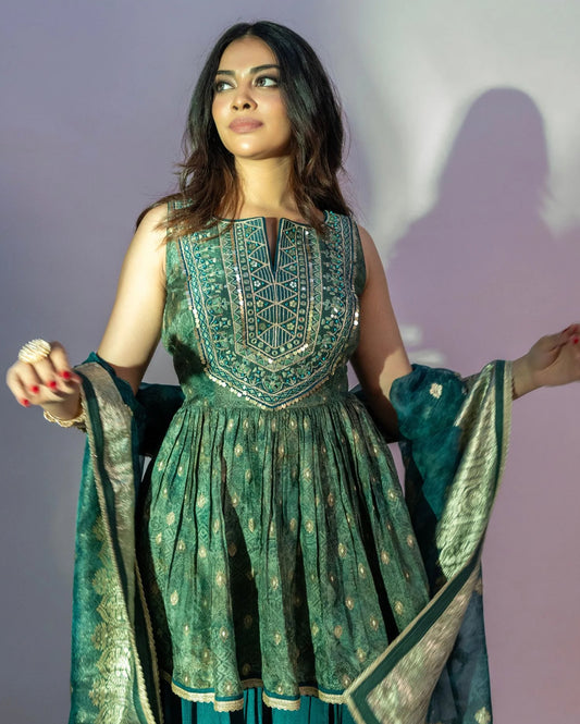 Olive Green Palazzo Set
