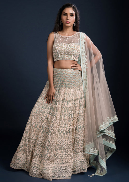 Pastel Sky Lehenga Set