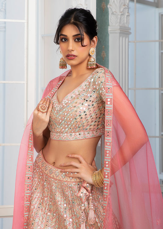 Beige Lehenga