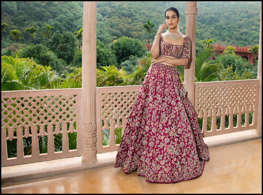 Cherry Blossom Lehenga set