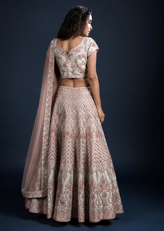 Copper Ice Lehenga Set