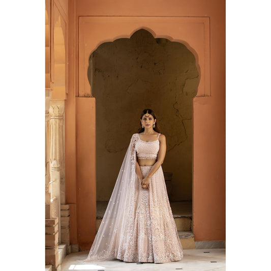 Baby Pink Lehenga Choli Set
