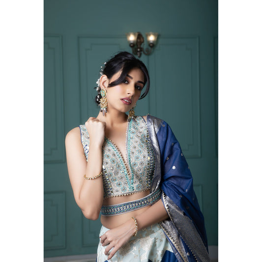 Blue Lehenga Set