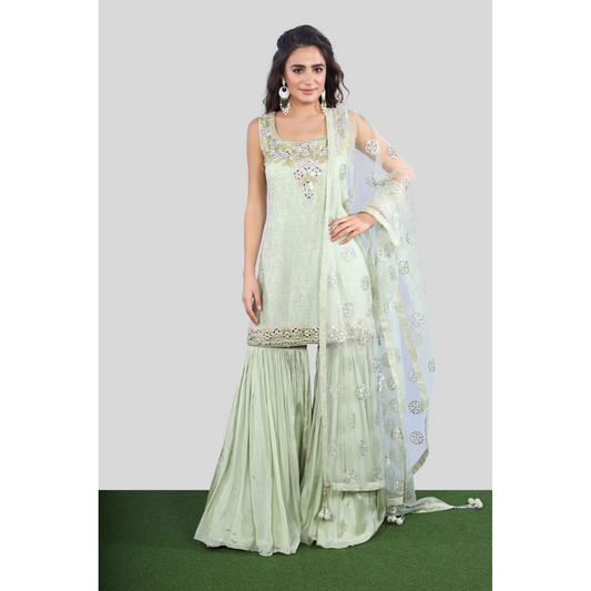 kurta lehenga | Jiya by Veer Design Studio