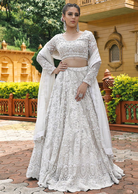 White Lotus  Lehenga set