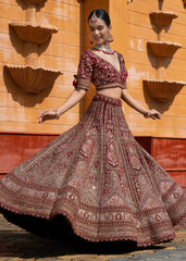 Raspberry Rhapsody  Lehenga set