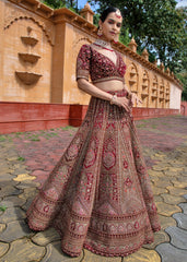Raspberry Rhapsody  Lehenga set