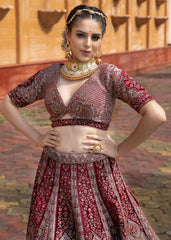 Ruby Ember  Lehenga set