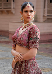 Pink Passion Petal  Lehenga set