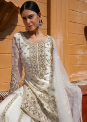 Golden Swan Sharara set
