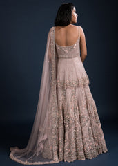 Blush Peplum Lehenga Set