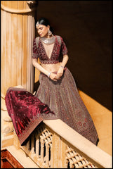 Saffron Serenade Lehenga set