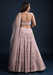 Blush Pink Art Nouveau Lehenga Set