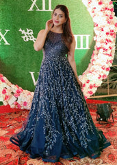 Poonam Preet Bhatia - Navy Blue Starburst Gown