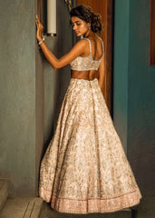 Pale Blush Studded Lehenga Set