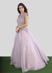 Lavender Shimmer Ball Gown