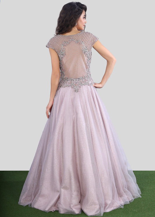 Lavender Shimmer Ball Gown