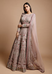 Mauve Grey Palatial Lehenga Set