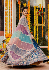 Sea Blue Nature Lehenga Set