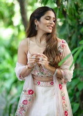 Mitali - Peach Blossom Lehenga Set