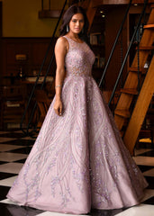 Tranquil Lilac Evening Gown