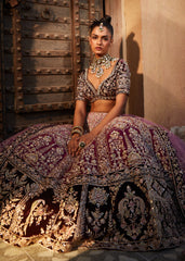 Ombre Silk Embroidered Lehenga