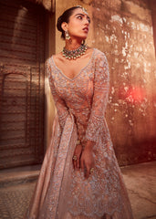 Peach Ghagra Kurta Set