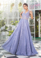Lilac Embellished Gown