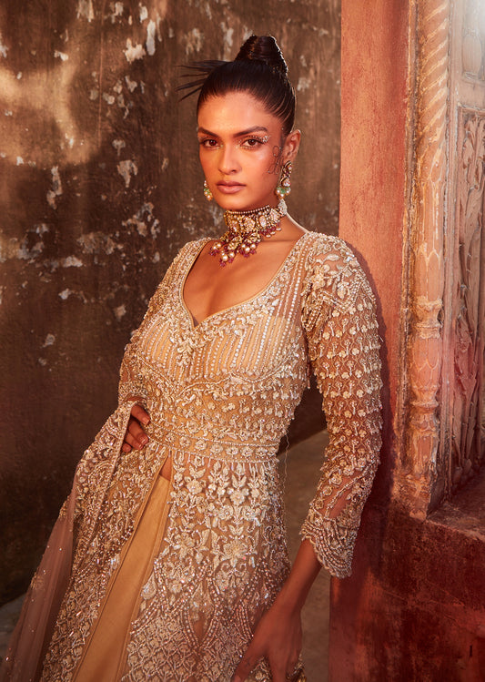 Gold  Lacha Skirt