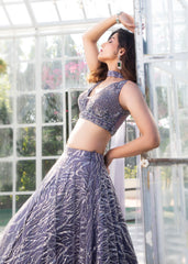 Grey Lehenga