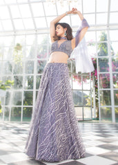 Grey Lehenga