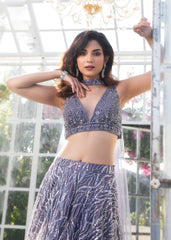 Grey Lehenga