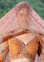 Saffron Silk  Lehenga set