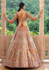 Saffron Silk  Lehenga set