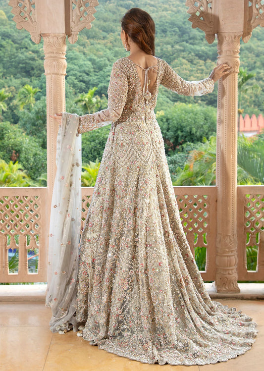 Golden Whisper Anarkali set