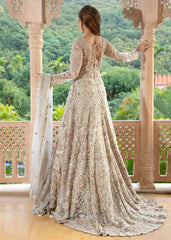 Golden Whisper Anarkali set