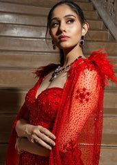 Cerise Celestial  Lehenga set