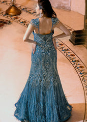 Sapphire Shimmer Gown