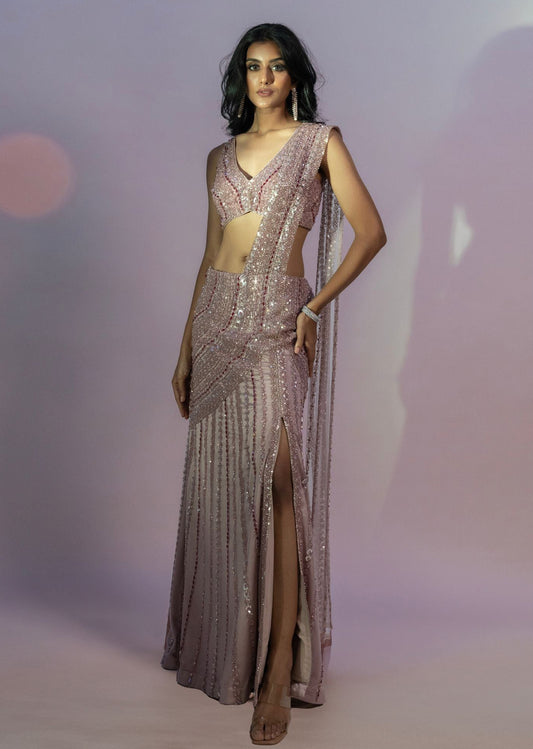 Crystal Work Saree