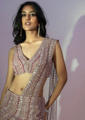 Crystal Work Saree